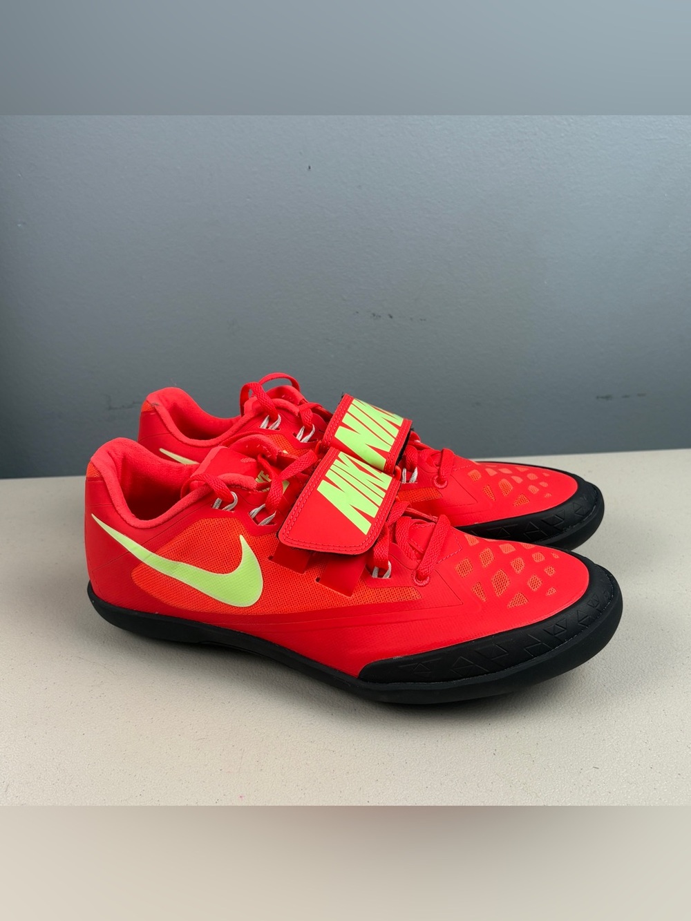 Nike Zoom SD 4 Track Field Throwing Shoes Crimson Men Sz 7 Fit Woman’s Sz 8.5
